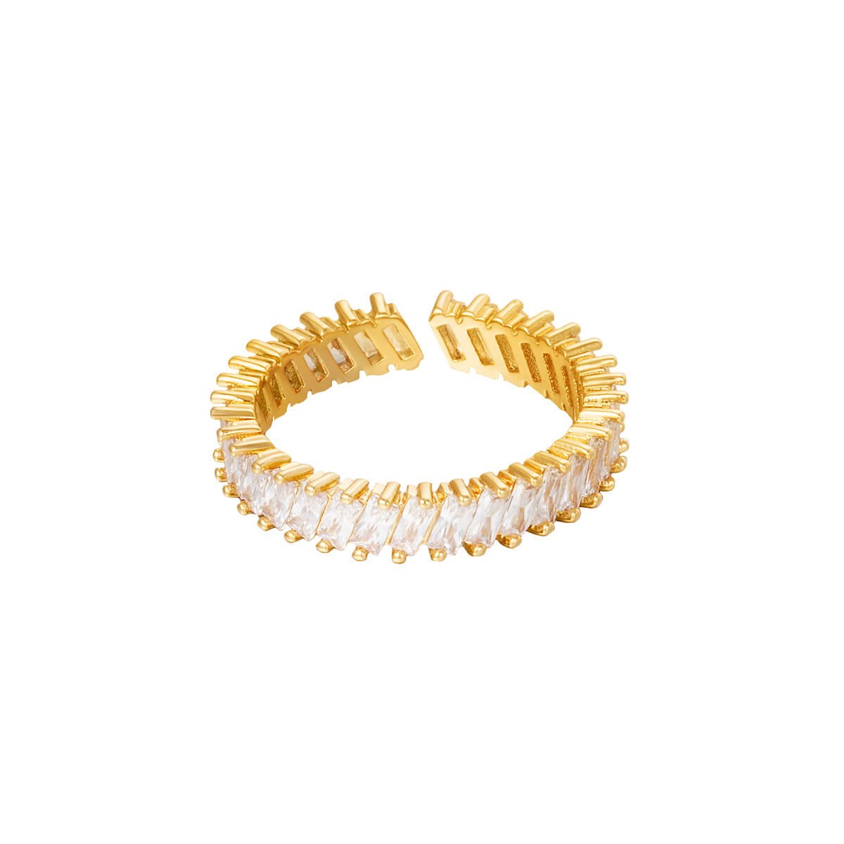 Alba Ring aus 18K vergoldetem Zircon - Perfekt für Ringstapel l Yasèmia Jewellery Yasèmia