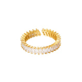 Alba Ring aus 18K vergoldetem Zircon - Perfekt für Ringstapel l Yasèmia Jewellery Yasèmia