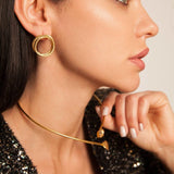 Einzigartige Artisia Ohrringe - 24K vergoldetes Bronze l Yasèmia Jewellery Yasèmia