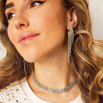 Cecilia Halskette - 18 Karat vergoldet mit Zirkonen für festliche Anlässe l Yasèmia Jewellery Yasèmia