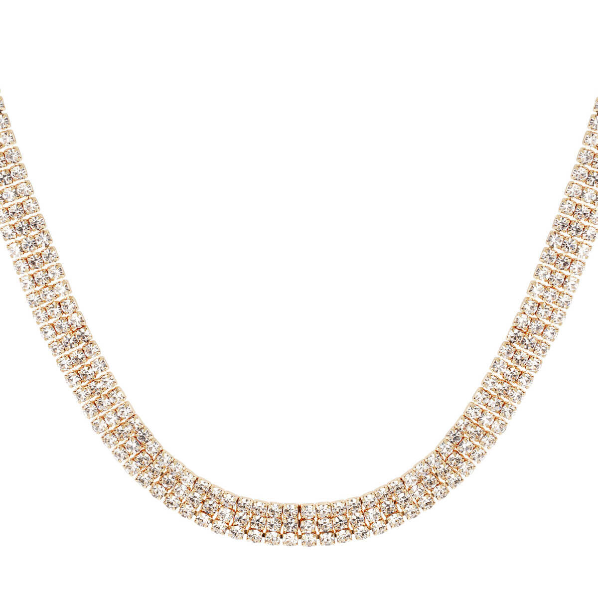 Cecilia Halskette - 18 Karat vergoldet mit Zirkonen für festliche Anlässe l Yasèmia Jewellery Yasèmia