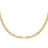 Chloè Chunky Kettenanhänger mit Zirkon - 18K vergoldeter Edelstahl für den täglichen Glamour l Yasèmia Jewellery Yasèmia