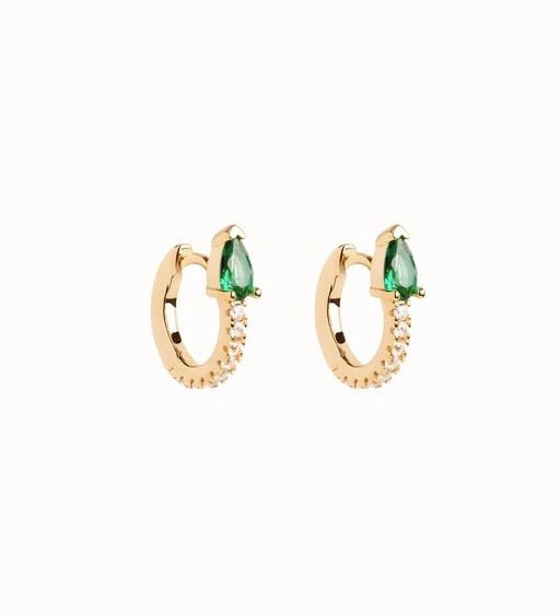 Mini Huggie Ohrringe aus 18K vergoldetem Zirkon - Eleganz für jeden Anlass l Yasèmia Jewellery Yasèmia