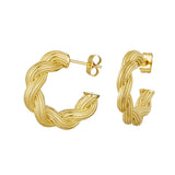 Elegante Giselle Creolen - 18K vergoldeter Edelstahl l Yasèmia Jewellery Yasèmia