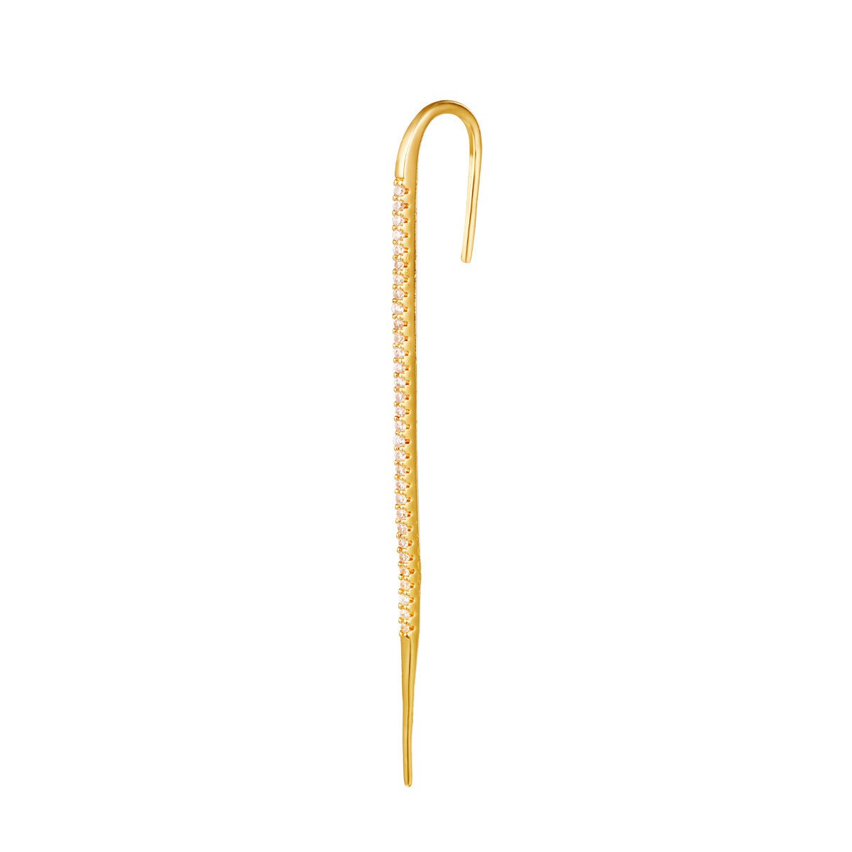 Zarte Crawler - Ohrringe aus 18K vergoldetem Zirkon – Elegantes Design l Yasèmia Jewellery Yasèmia