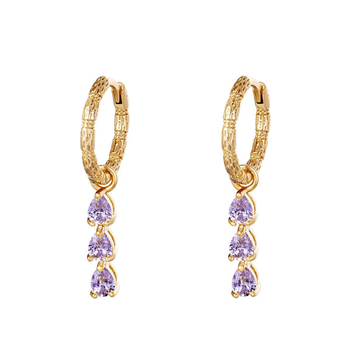 Mini Huggie Ohrringe mit 18K vergoldetem Zirkon - Eleganz für jeden Tag l Yasèmia Jewellery Yasèmia