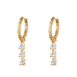 Mini Huggie Ohrringe mit 18K vergoldetem Zirkon - Eleganz für jeden Tag l Yasèmia Jewellery Yasèmia