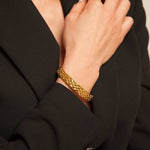 Elegantes Armband aus vergoldetem Bronze - Julie Bangle l Yasèmia Jewellery Yasèmia