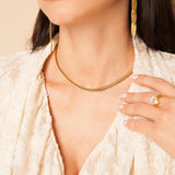 Elegante Schlangenkette aus 18 Karat vergoldetem Edelstahl - Perfekt für jeden Tag l Yasèmia Jewellery Yasèmia