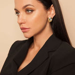 Kaira Ohrstecker mit Swarovski - Kristallen - 24K vergoldetes Bronze l Yasèmia Jewellery Yasèmia