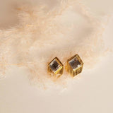 Kaira Ohrstecker mit Swarovski - Kristallen - 24K vergoldetes Bronze l Yasèmia Jewellery Yasèmia