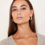Elegante Kiara Creolen aus 18K vergoldetem Edelstahl l Yasèmia Jewellery Yasèmia