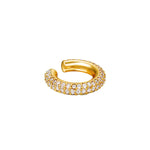 Eleganter Ohrring - Cuff aus 18K vergoldetem Kupfer mit Zirkonsteinen in verschiedenen Farben l Yasèmia Jewellery Yasèmia