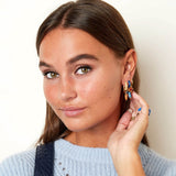 La Mer Mini Ohrringe aus Edelstahl mit blauer Emaille - Beschichtung l Yasèmia Jewellery Yasèmia