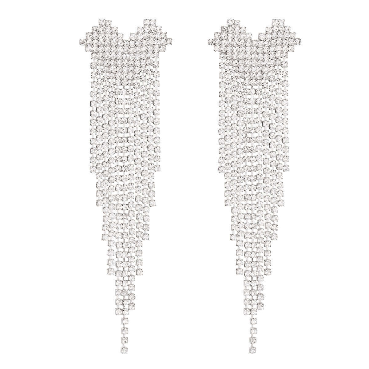 Herzförmige Ohrringe in 18K vergoldetem Kupfer mit Zirkonen - Elegantes Geschenk für besondere Anlässe l Yasèmia Jewellery Yasèmia