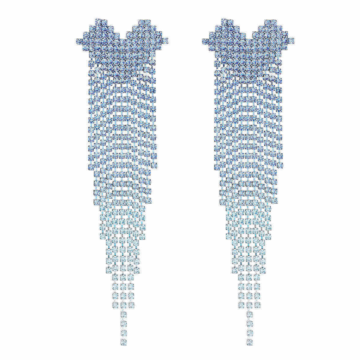 Herzförmige Ohrringe in 18K vergoldetem Kupfer mit Zirkonen - Elegantes Geschenk für besondere Anlässe l Yasèmia Jewellery Yasèmia