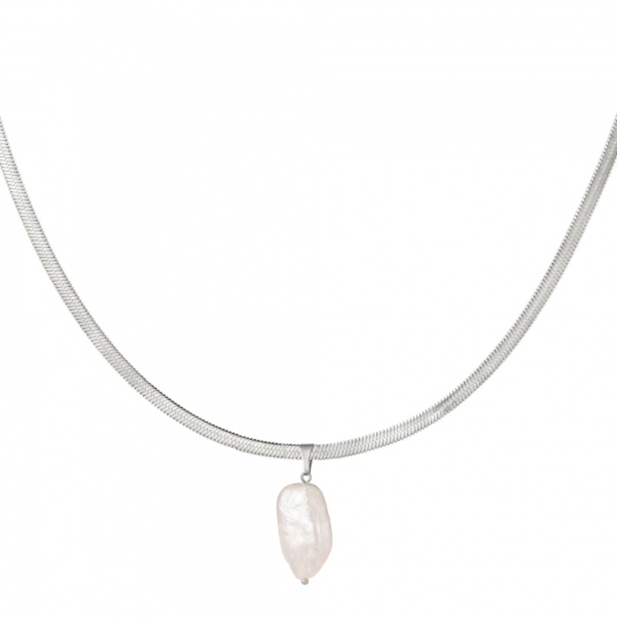 Elegante Perlenkette aus Edelstahl mit 18K Goldbeschichtung - Leyla l Yasèmia Jewellery Yasèmia