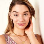 Glänzende Miray Ohrhänger aus Edelstahl mit 18K Goldauflage und Zirkonia l Yasèmia Jewellery Yasèmia