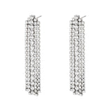 Glamouröse Monica Strassohrringe aus Edelstahl l Yasèmia Jewellery Yasèmia