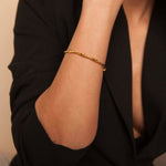 Schlichtes und Elegantes 24K Goldplattiertes Bronze Armband - Handgefertigt in Griechenland l Yasèmia Jewellery Yasèmia