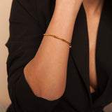 Schlichtes und Elegantes 24K Goldplattiertes Bronze Armband - Handgefertigt in Griechenland l Yasèmia Jewellery Yasèmia