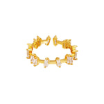 Naira Ring aus 18K vergoldetem Zirkon - Einzigartiger Schmuck für stilvolle Frauen l Yasèmia Jewellery Yasèmia
