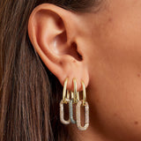 Elegante Ohrhänger aus 18K vergoldetem Kupfer mit Zirkonen – Glamour für jeden Anlass l Yasèmia Jewellery Yasèmia