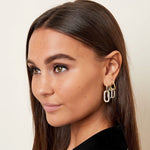 Elegante Ohrhänger aus 18K vergoldetem Kupfer mit Zirkonen – Glamour für jeden Anlass l Yasèmia Jewellery Yasèmia