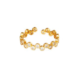 Wunderschöner Petra Ring mit Zirkonen - 18K vergoldet l Yasèmia Jewellery Yasèmia