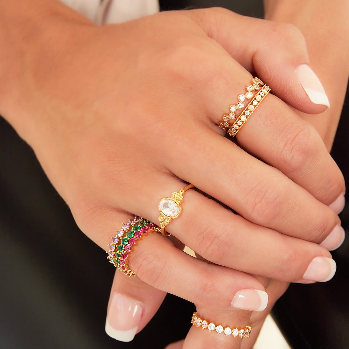 Peonia Ring aus 18K vergoldetem Zirkon - Eleganz für jeden Anlass l Yasèmia Jewellery Yasèmia