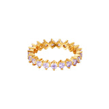 Peonia Ring aus 18K vergoldetem Zirkon - Eleganz für jeden Anlass l Yasèmia Jewellery Yasèmia
