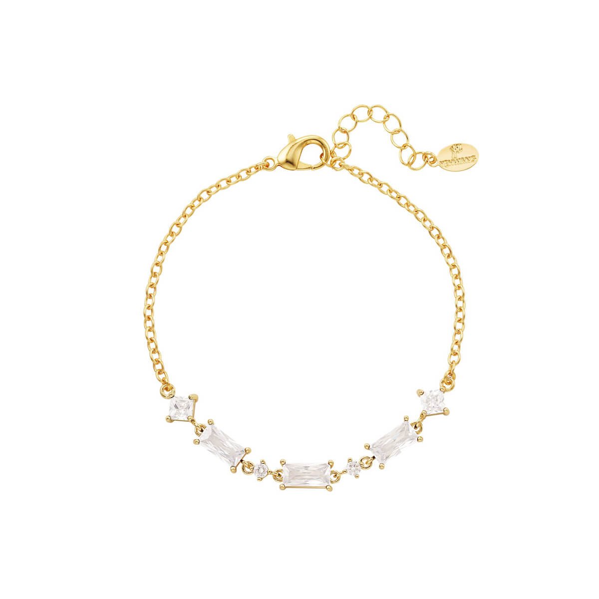 Elegantes 18K Kupferarmband mit Zirkonen – Luxuriöse Schmuckstück l Yasèmia Jewellery Yasèmia