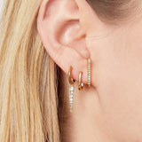 Ohrringe Tierra - 18K vergoldet mit Zirkonen l Yasèmia Jewellery Yasèmia