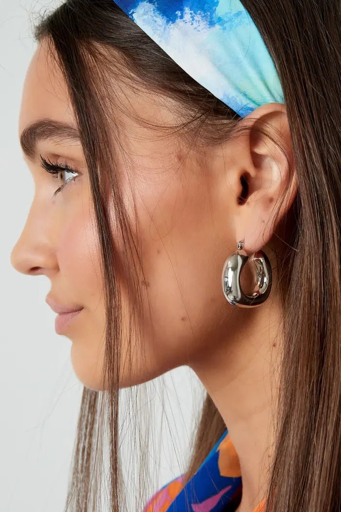 Yasèmia l Marianna Hoops - 18K Gold Plated Stainless Steel Earrings Yasèmia
