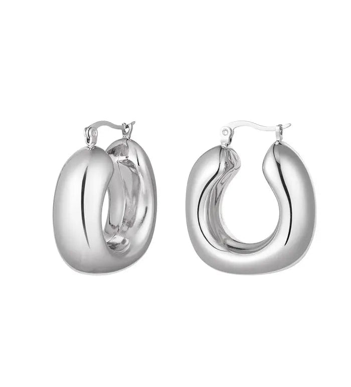 Yasèmia l Marianna Hoops - 18K Gold Plated Stainless Steel Earrings Yasèmia